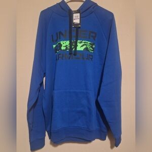 Under Armour Men's Blue Hoodie 2xl NWT Pockets